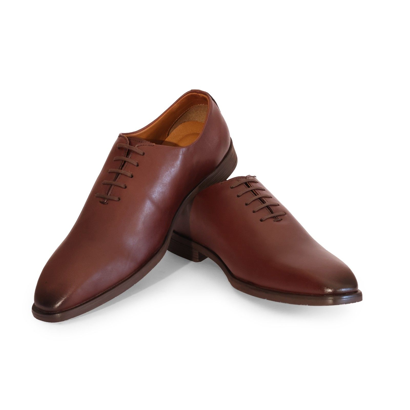 Wholecut Oxford — Seamless Oxford, single panel, dark brown